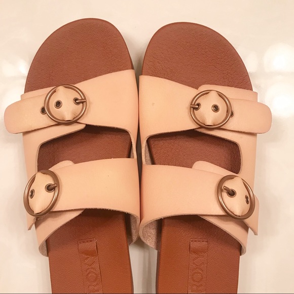 Roxy Neena Sandals with Buckle in Blush Tan Size 7 - Picture 4 of 9